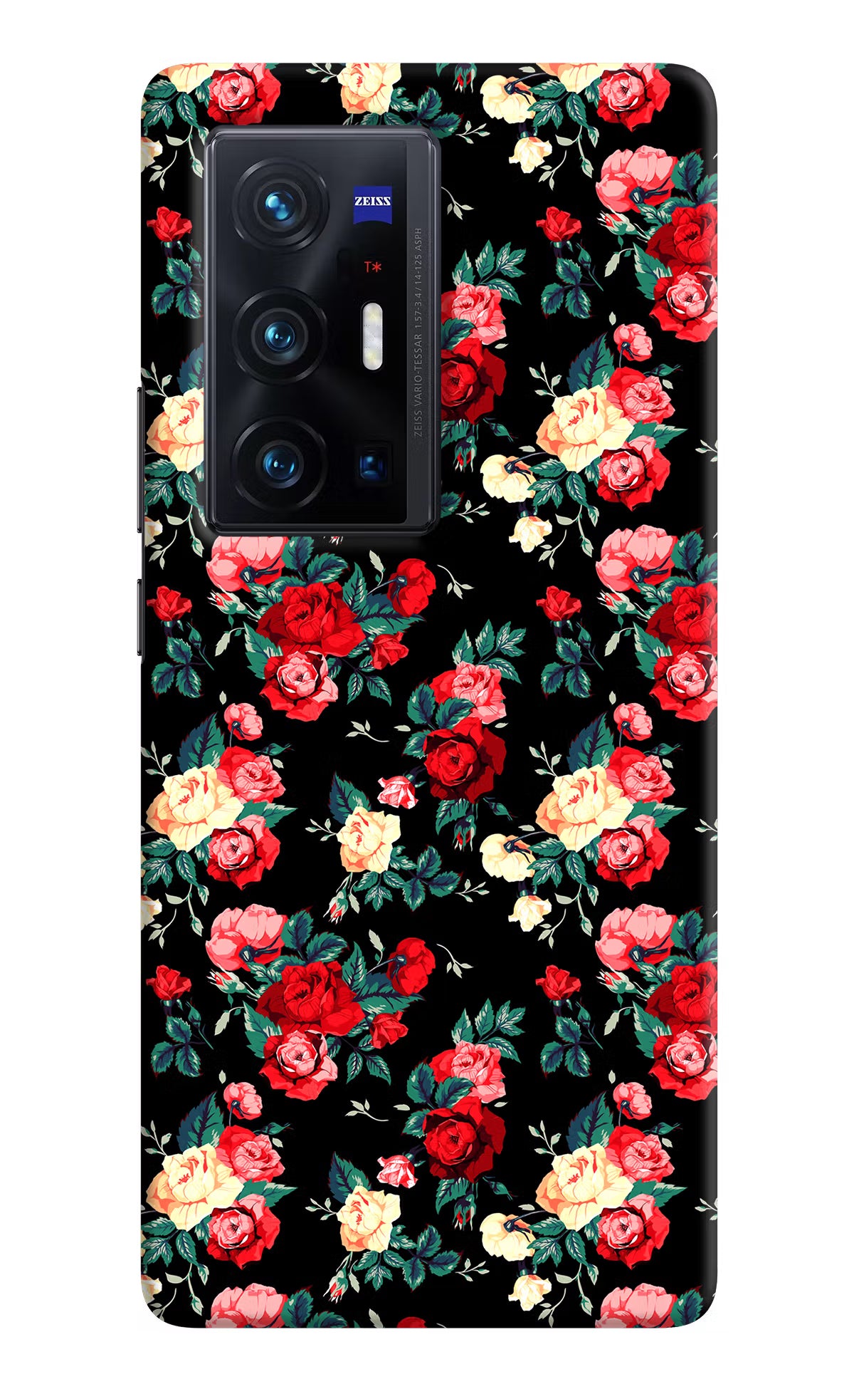 Rose Pattern Vivo X70 Pro+ Hard Case Back Cover by Casekaro