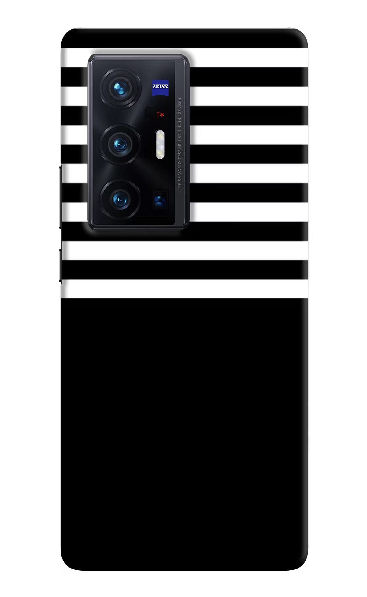 Black and White Print Vivo X70 Pro+ Hard Case Back Cover by Casekaro