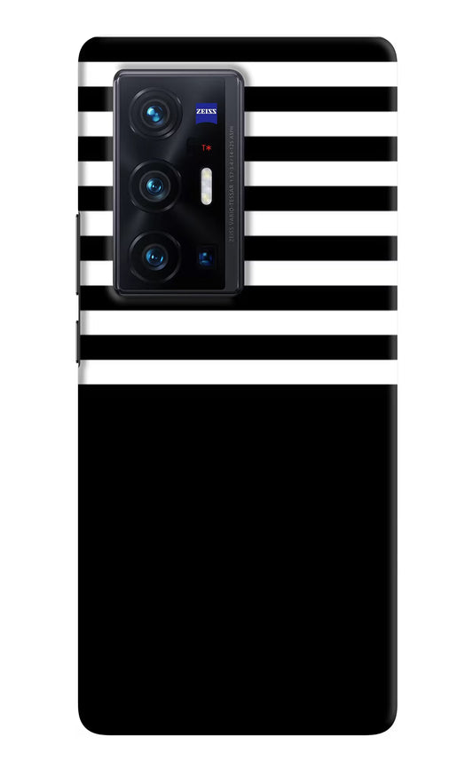 Black and White Print Vivo X70 Pro+ Hard Case Back Cover by Casekaro