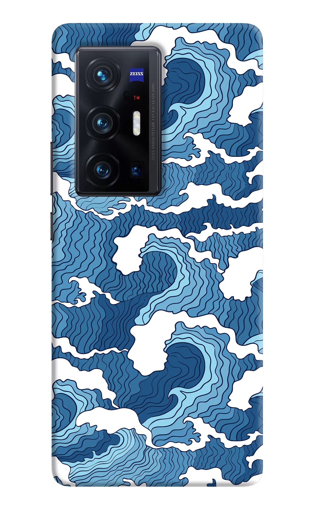 Blue Waves Vivo X70 Pro+ Hard Case Back Cover by Casekaro