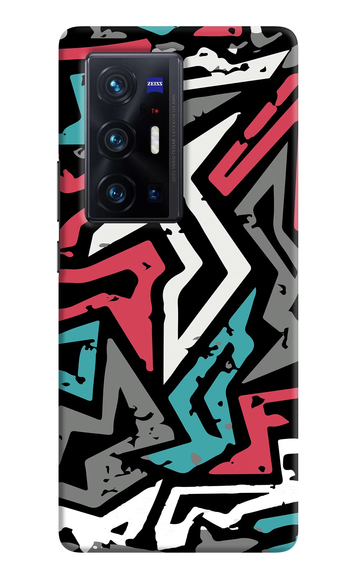 Geometric Graffiti Vivo X70 Pro+ Hard Case Back Cover by Casekaro