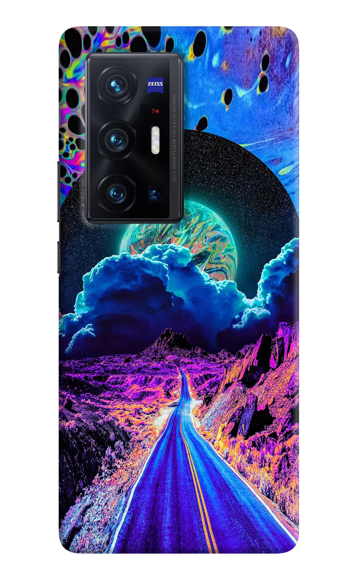 Psychedelic Painting Vivo X70 Pro+ Hard Case Back Cover by Casekaro