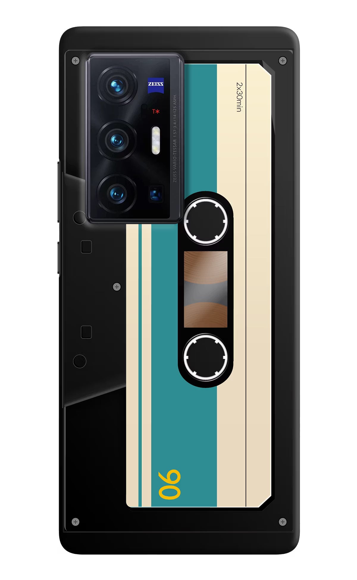 Cassette Vivo X70 Pro+ Hard Case Back Cover by Casekaro