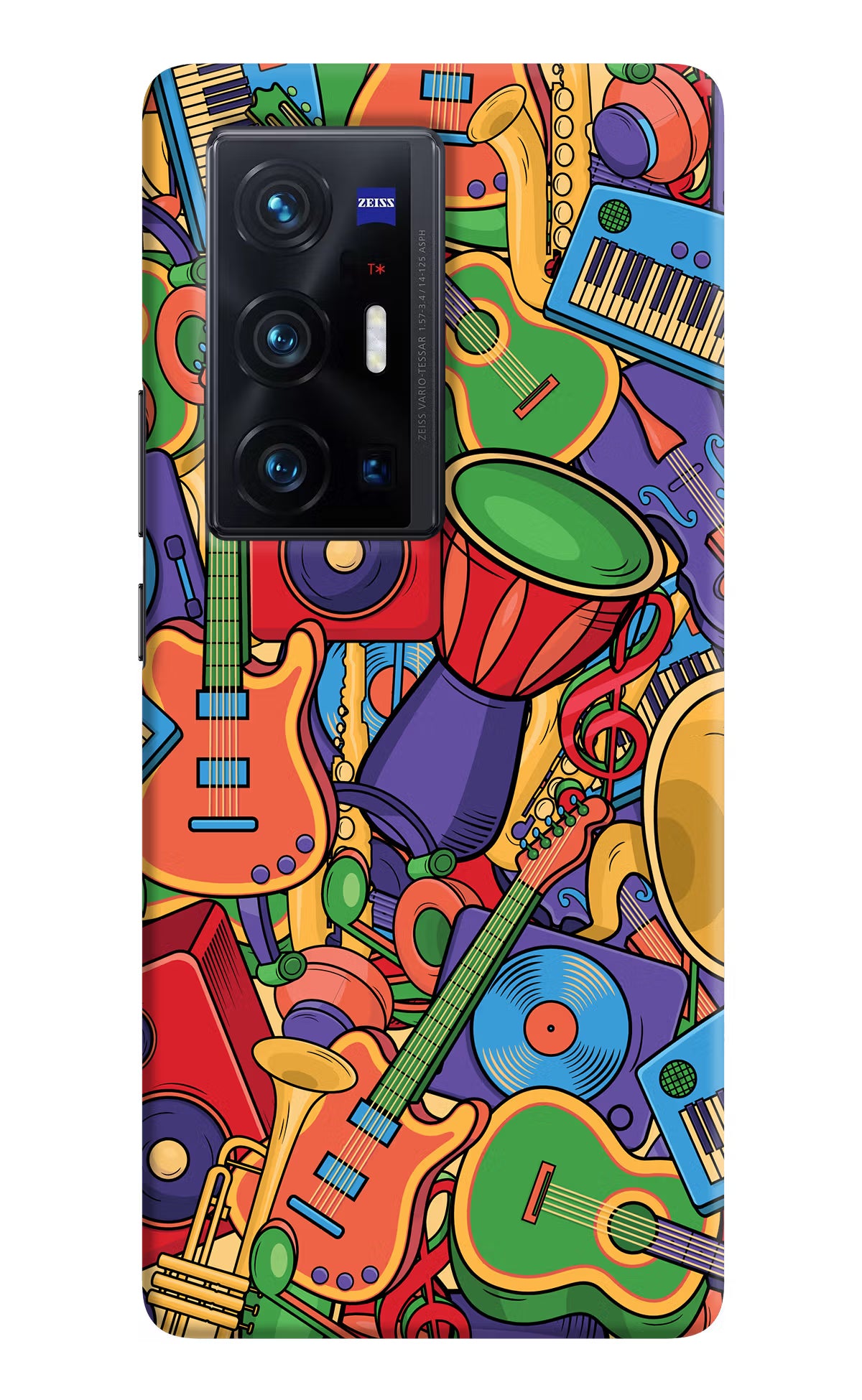 Music Instrument Doodle Vivo X70 Pro+ Hard Case Back Cover by Casekaro