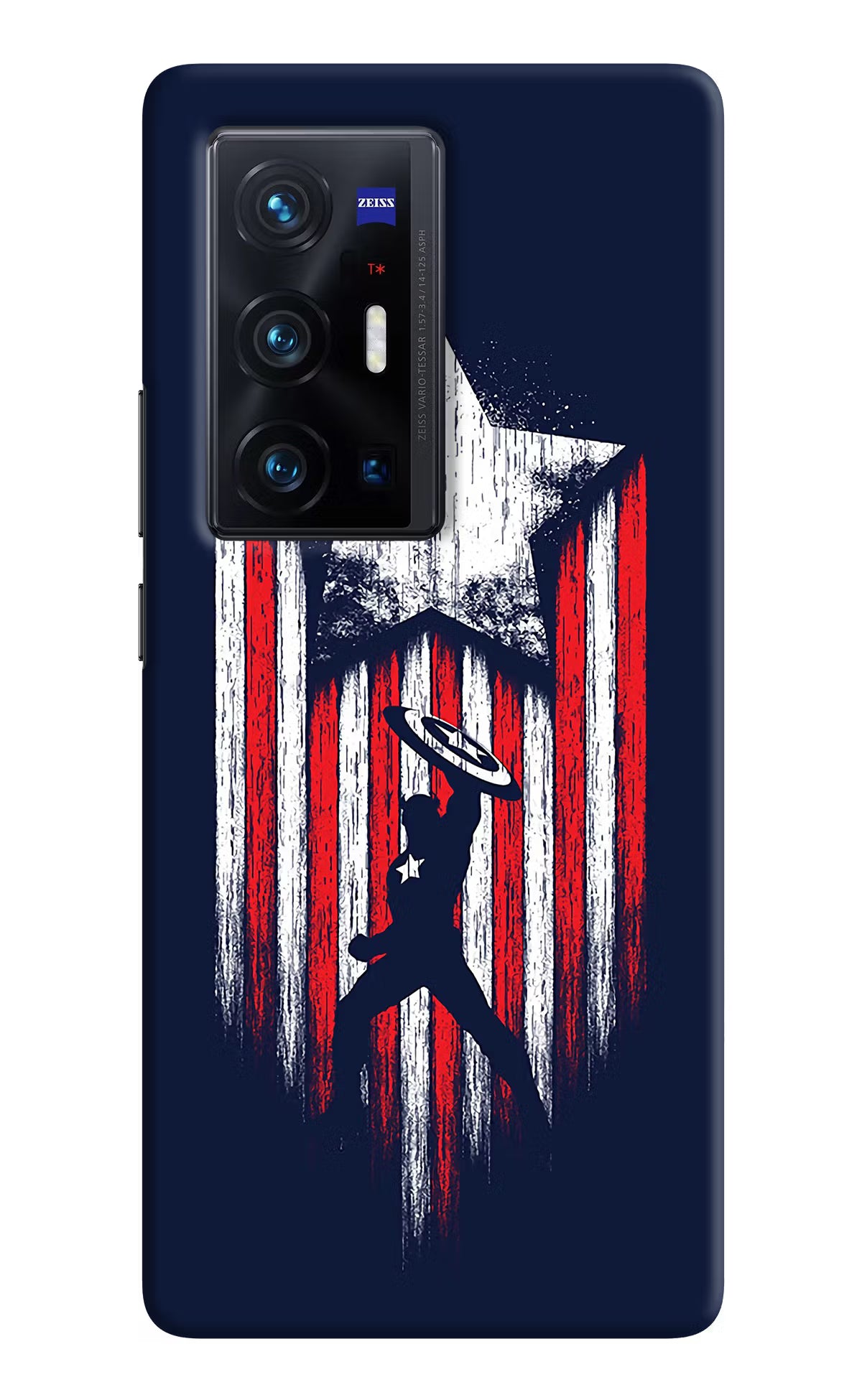 Captain America Marvel Art Vivo X70 Pro+ Hard Case Back Cover by Casekaro