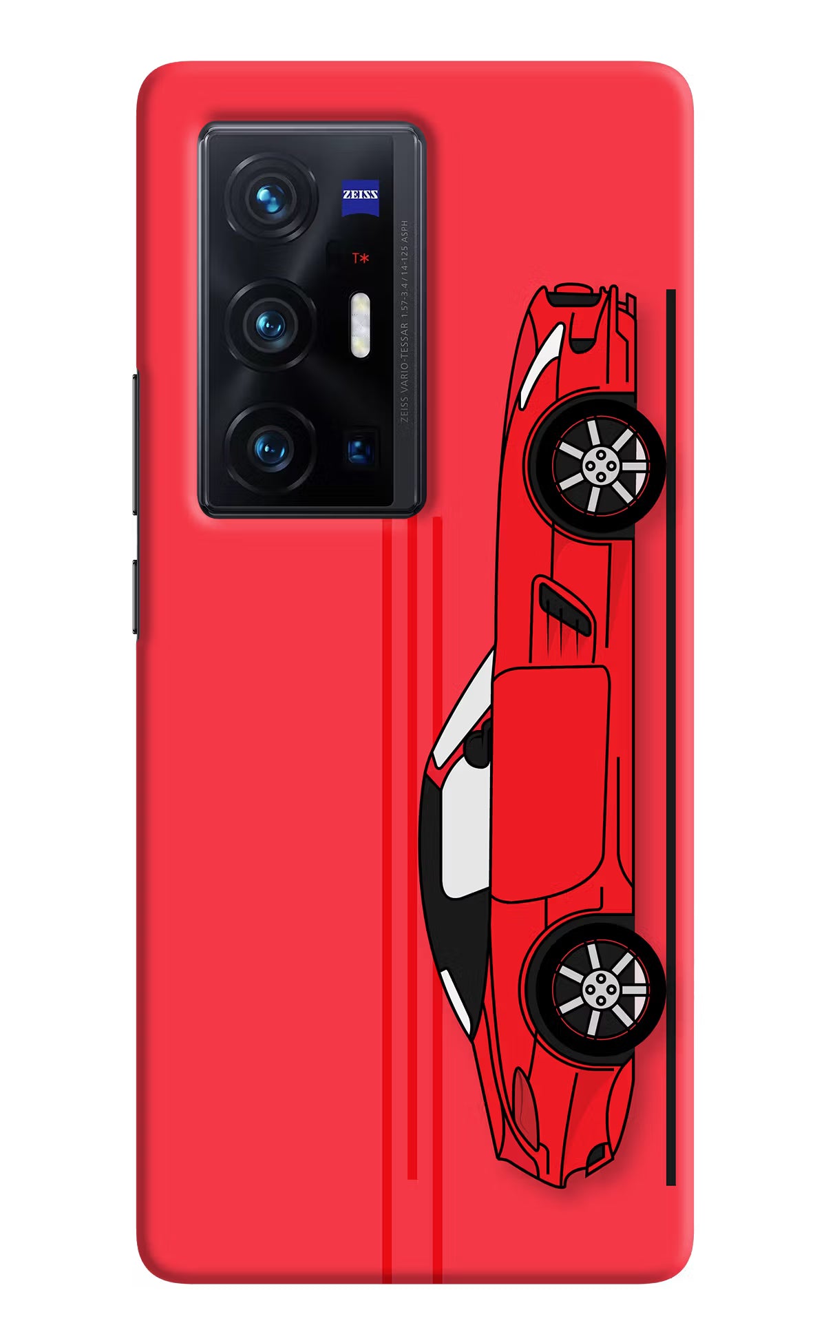 Red Velocity Vivo X70 Pro+ Hard Case Back Cover by Casekaro