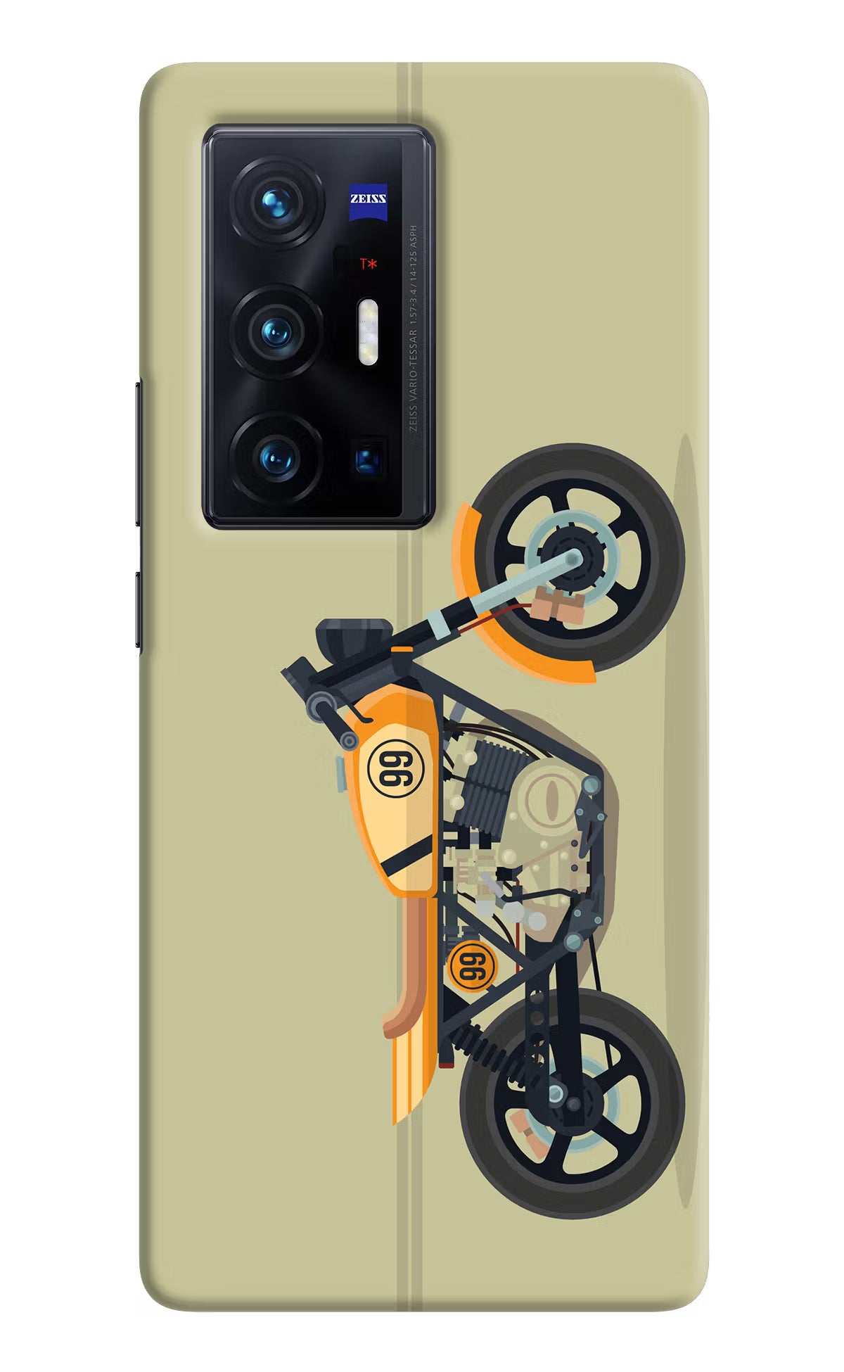 Vertical Speedster Vivo X70 Pro+ Hard Case Back Cover by Casekaro
