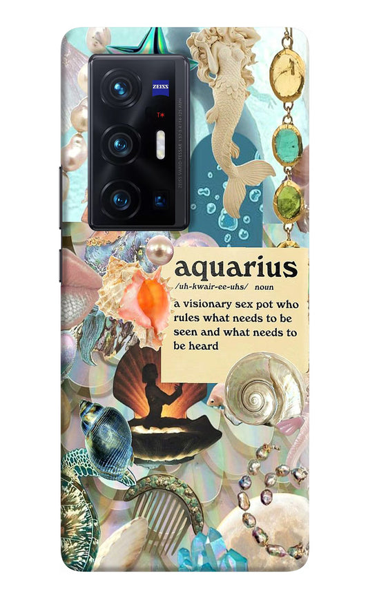 Aquarius Zodiac Vivo X70 Pro+ Hard Case Back Cover by Casekaro
