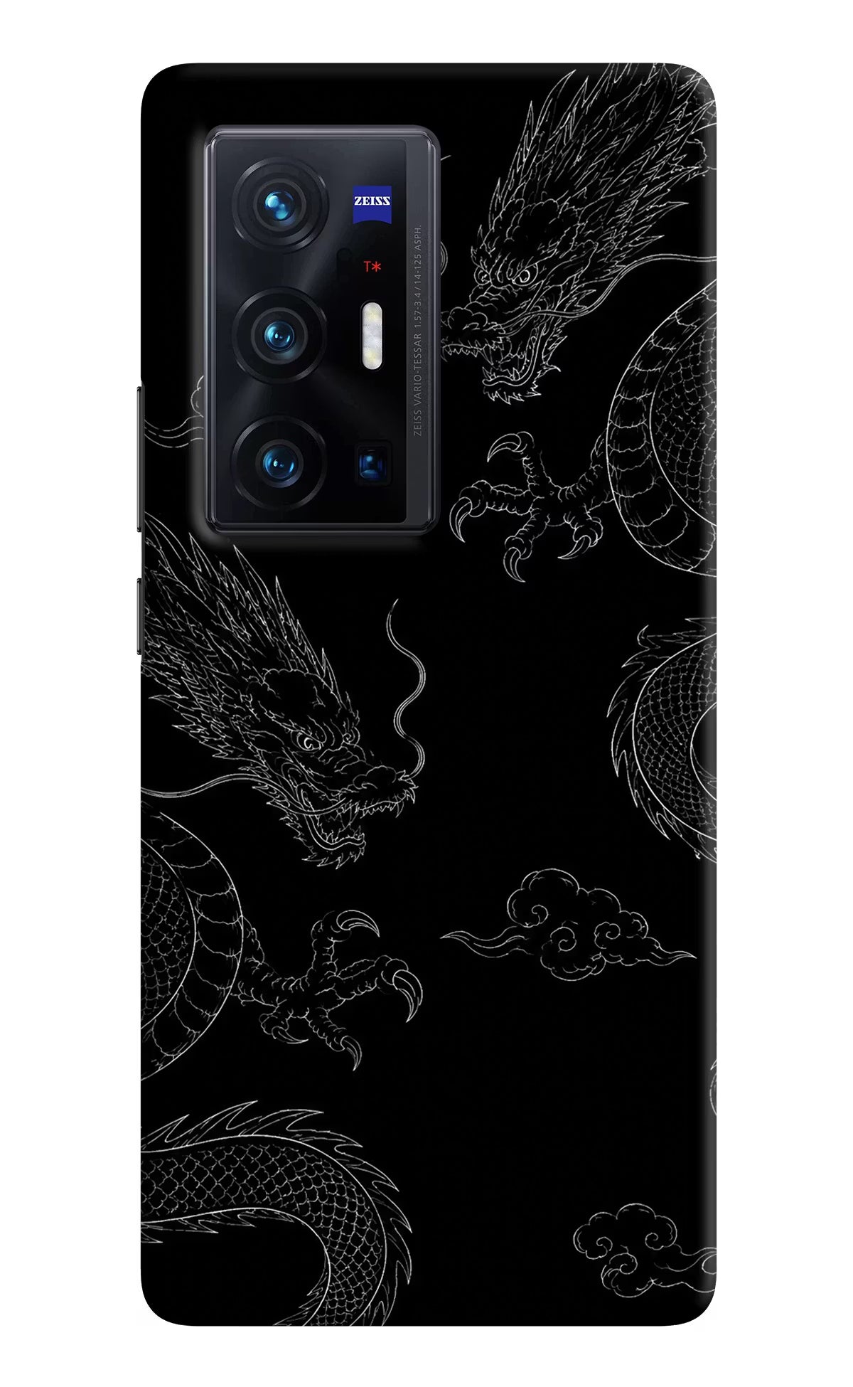 Twin Dragons Vivo X70 Pro+ Hard Case Back Cover by Casekaro