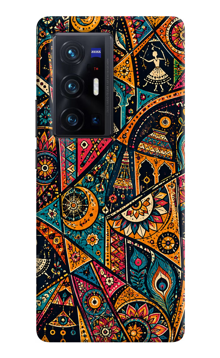 Folk Print Vivo X70 Pro+ Back Cover, Hard case