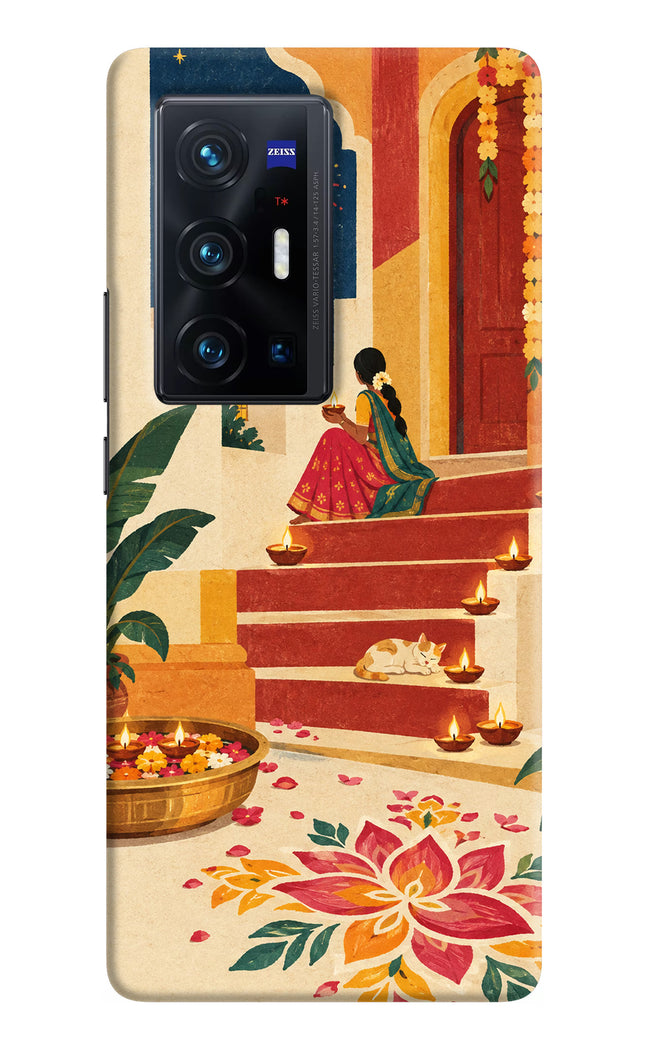 Diwali Rangoli Vivo X70 Pro+ Hard Case Back Cover by Casekaro