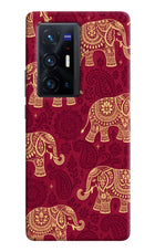Maroon Elephant Vivo X70 Pro+ Hard Case Back Cover by Casekaro