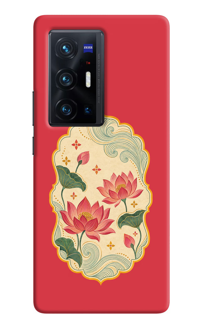 Pink Lotus Vivo X70 Pro+ Hard Case Back Cover by Casekaro