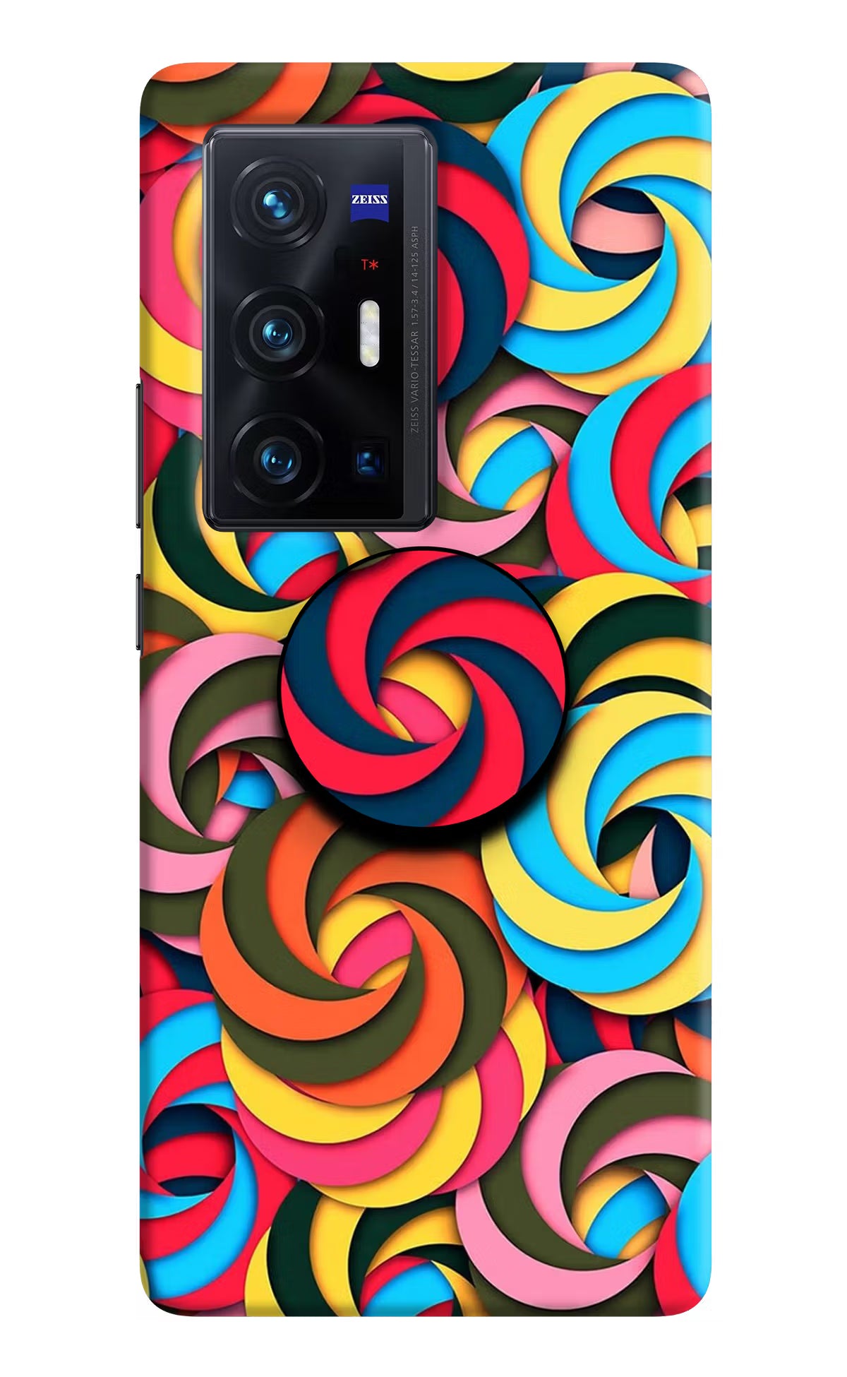 Spiral Pattern Vivo X70 Pro+ Pop Case by Casekaro