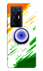 Indian Flag Ashoka Chakra Vivo X70 Pro+ Pop Case by Casekaro