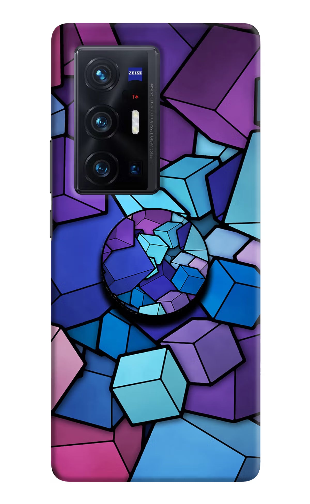 Cubic Abstract Vivo X70 Pro+ Pop Case by Casekaro