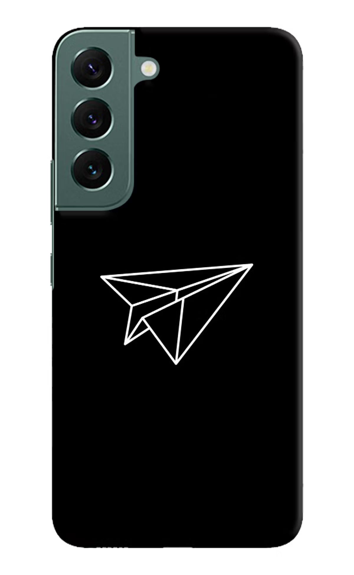 Paper Plane White Samsung S22 Hard Case Back Cover by Casekaro