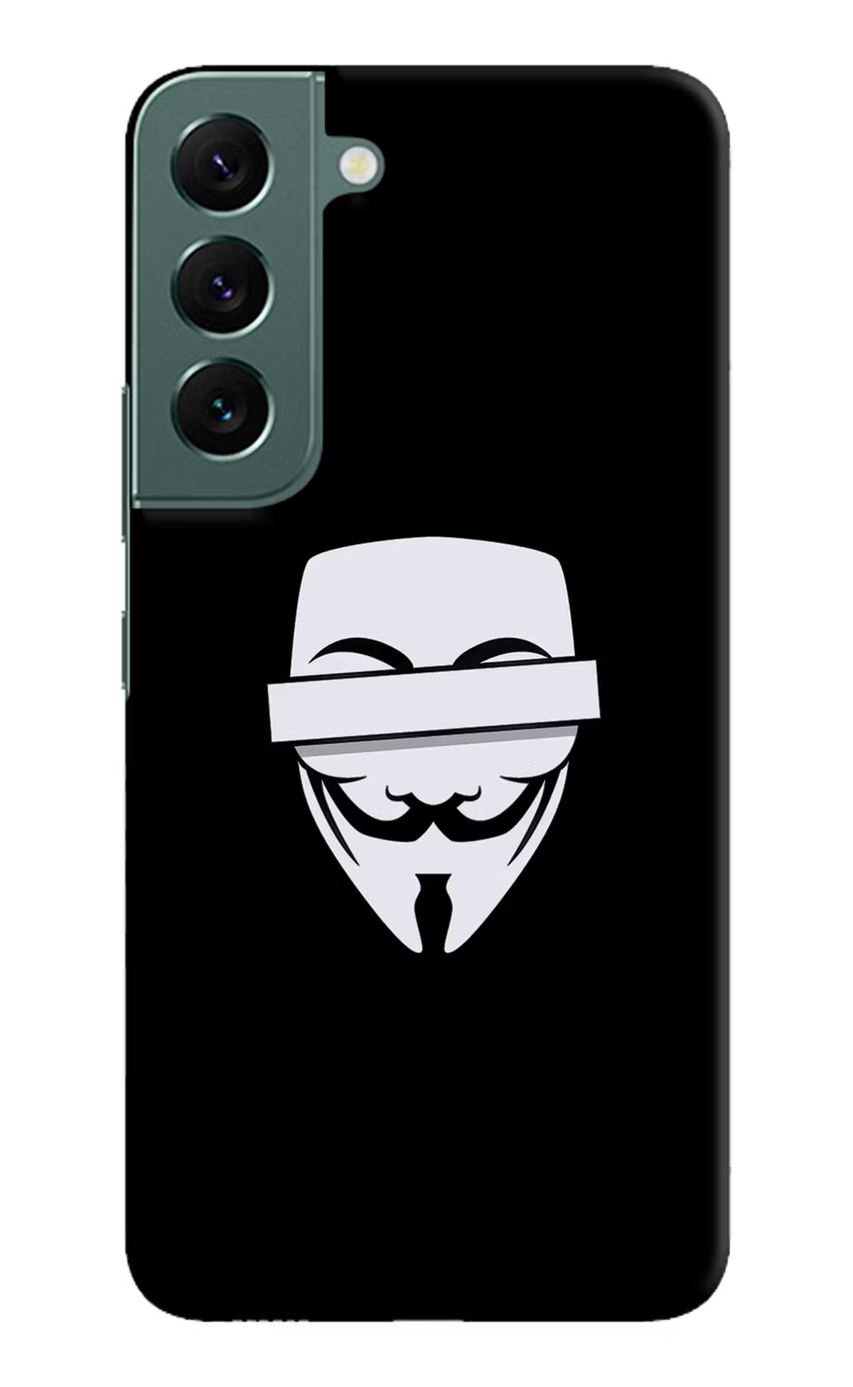 Anonymous Face Samsung S22 Hard Case Back Cover by Casekaro