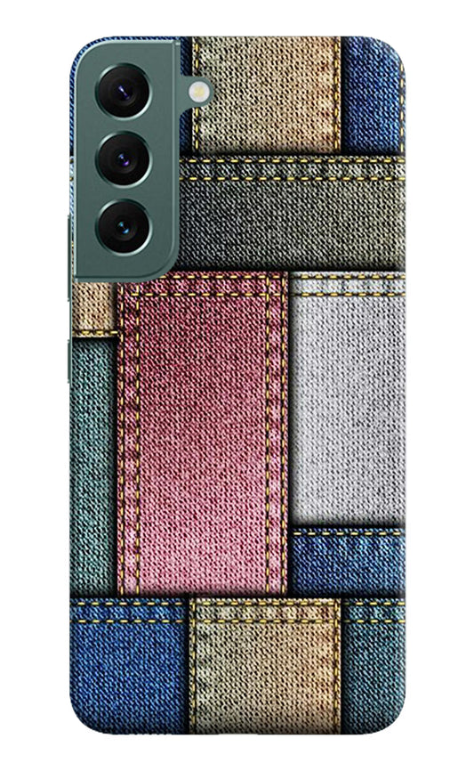 Multicolor Jeans Samsung S22 Hard Case Back Cover by Casekaro