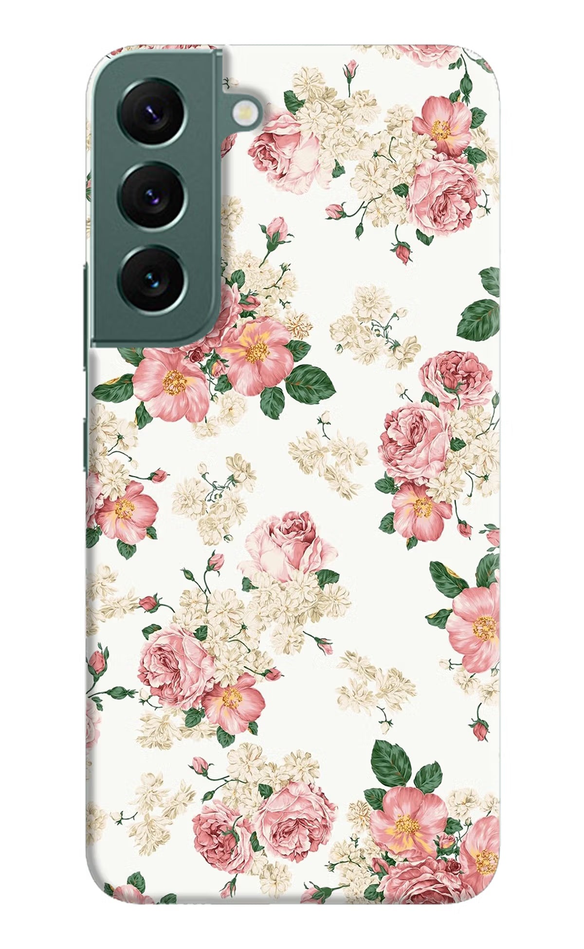 Flowers Samsung S22 Hard Case Back Cover by Casekaro