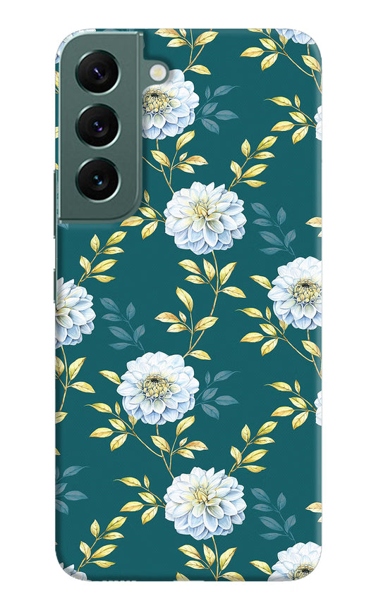 Flowers Samsung S22 Hard Case Back Cover by Casekaro