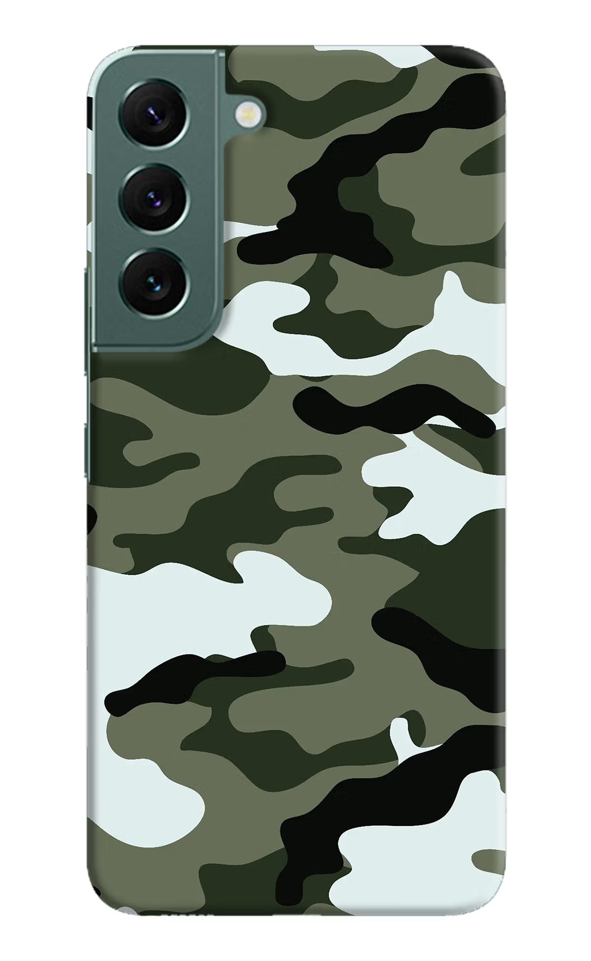 Camouflage Samsung S22 Hard Case Back Cover by Casekaro