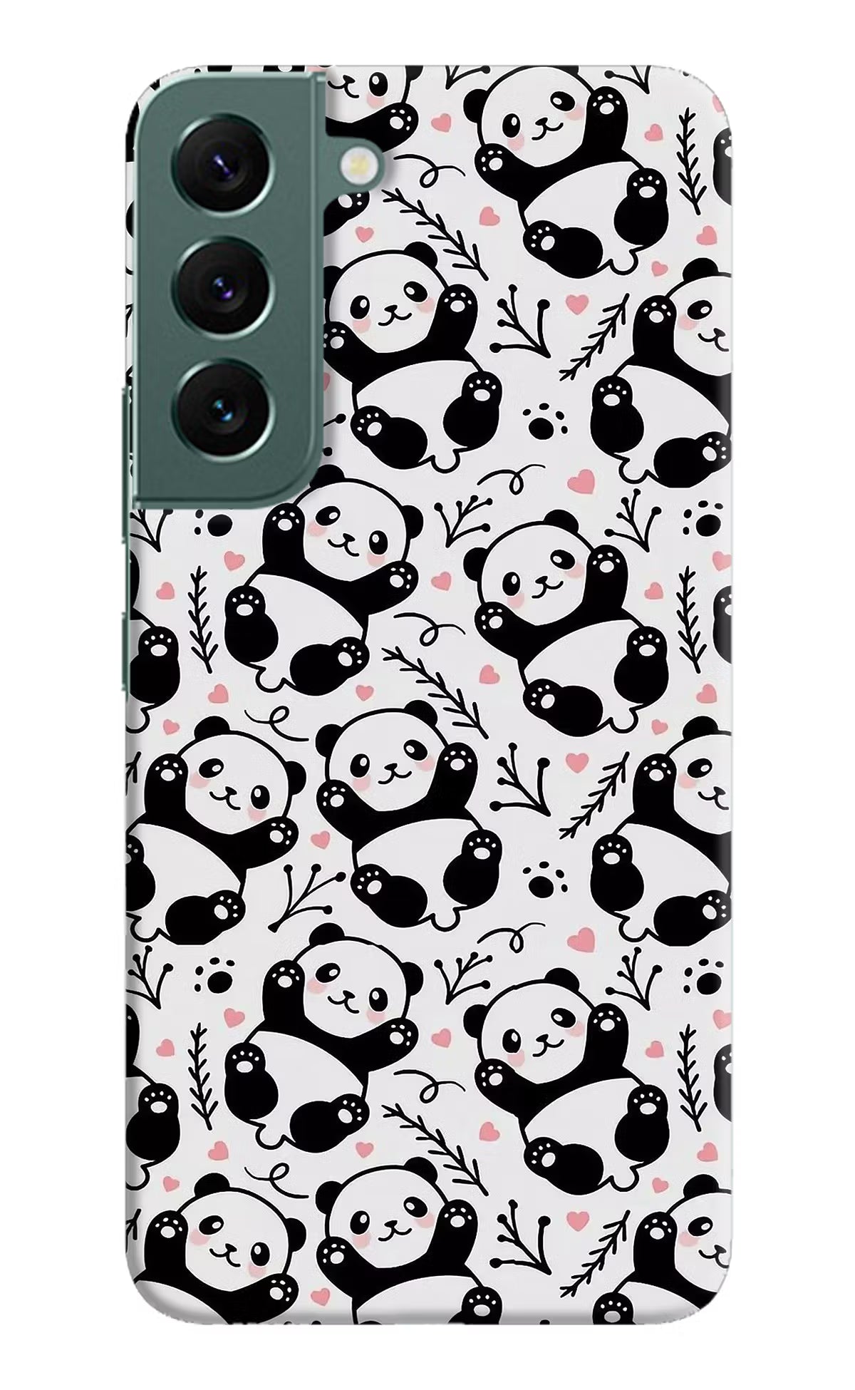 Cute Panda Samsung S22 Hard Case Back Cover by Casekaro