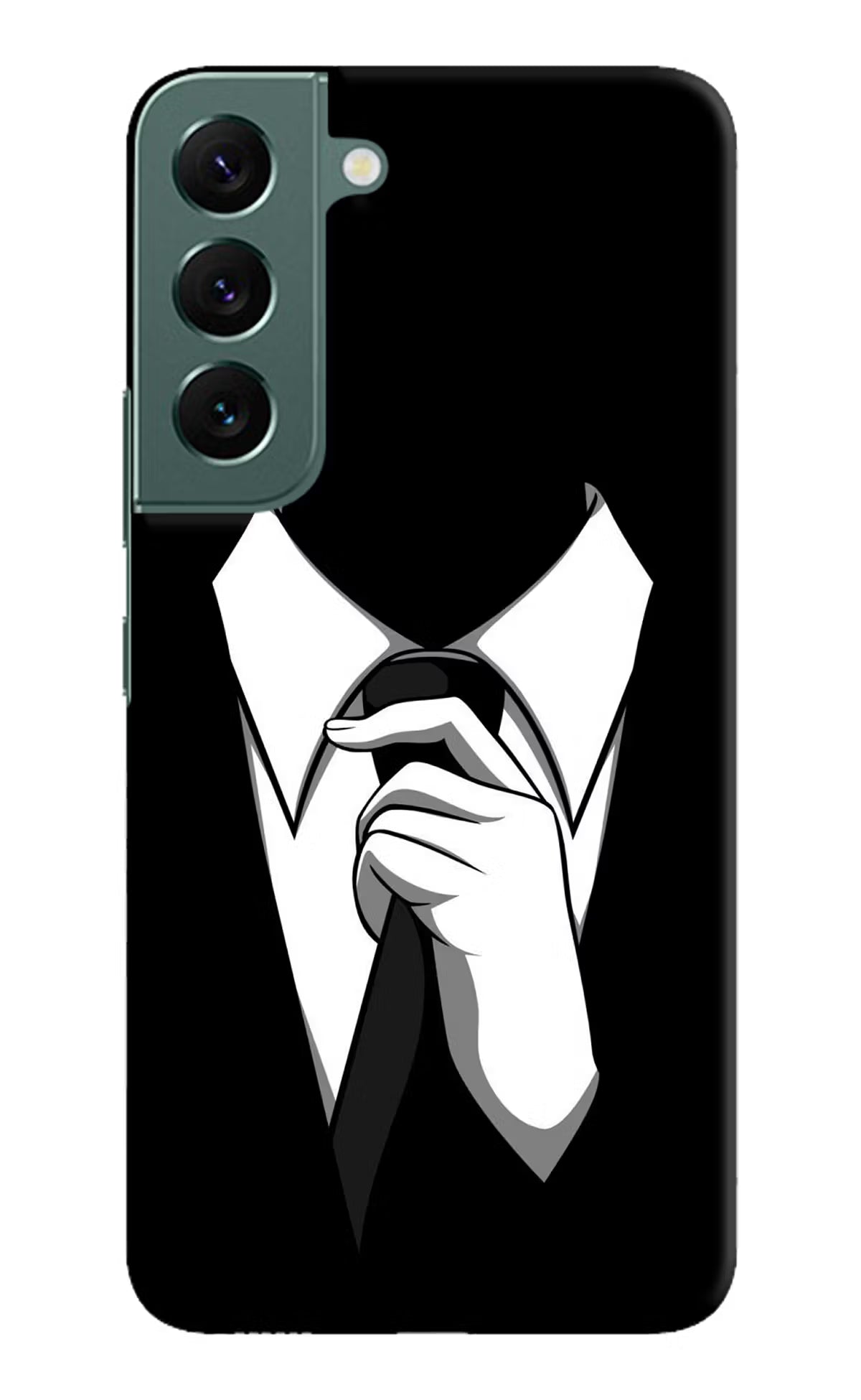 Black Tie Samsung S22 Hard Case Back Cover by Casekaro