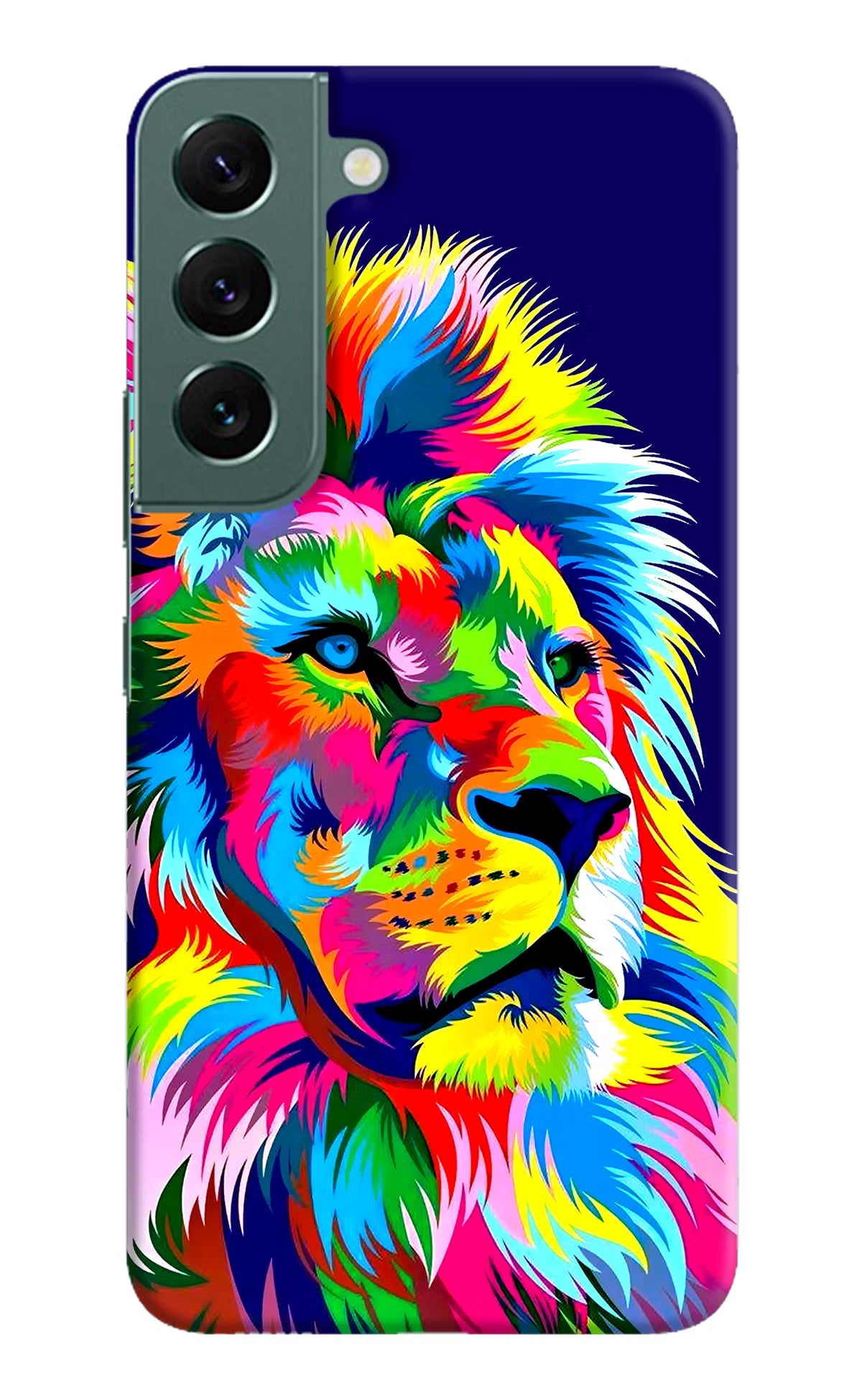 Vector Art Lion Samsung S22 Hard Case Back Cover by Casekaro