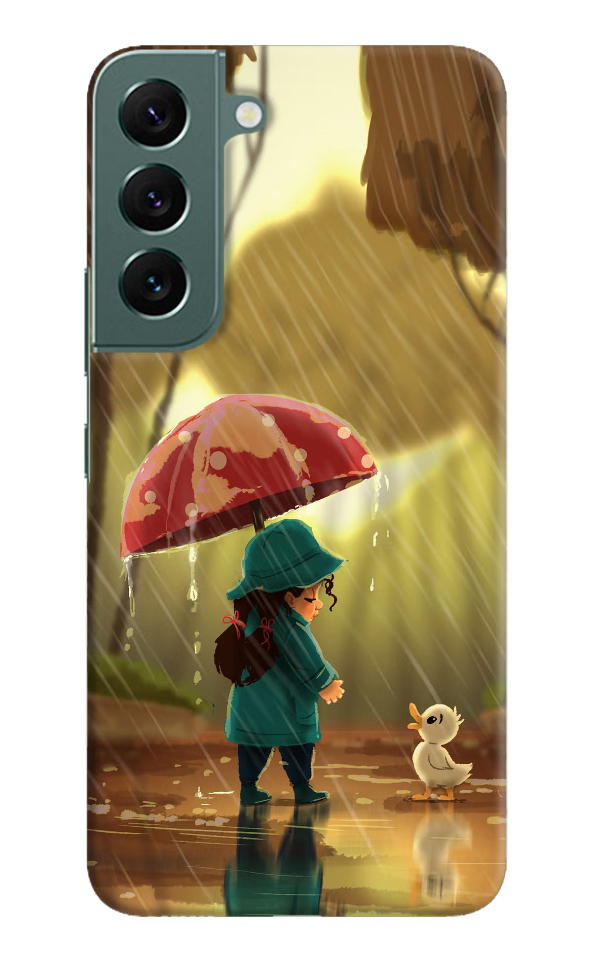 Rainy Day Samsung S22 Hard Case Back Cover by Casekaro