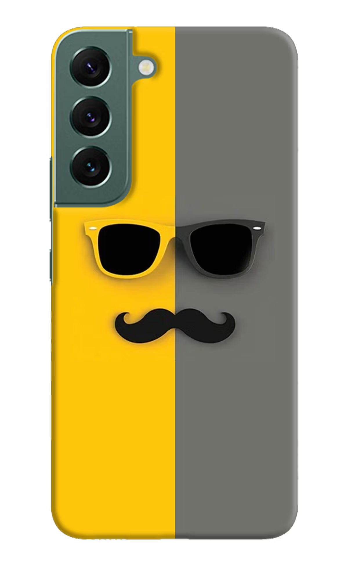 Sunglasses with Mustache Samsung S22 Hard Case Back Cover by Casekaro