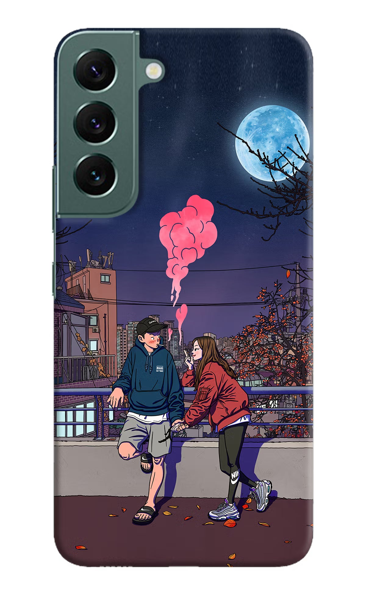 Chilling Couple Samsung S22 Hard Case Back Cover by Casekaro