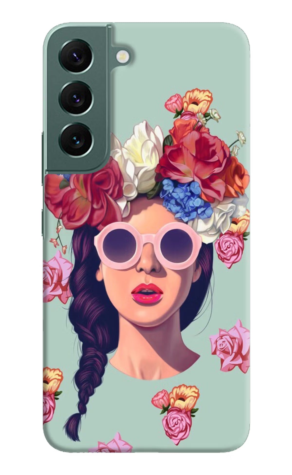 Pretty Girl Samsung S22 Hard Case Back Cover by Casekaro