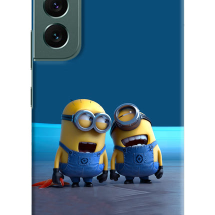 Minion Laughing Samsung S22 Hard Case Back Cover by Casekaro