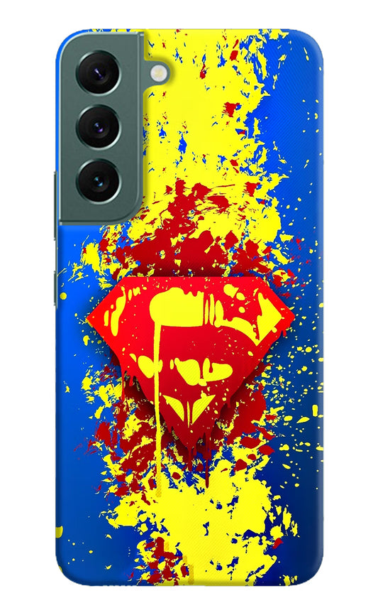Superman logo Samsung S22 Hard Case Back Cover by Casekaro