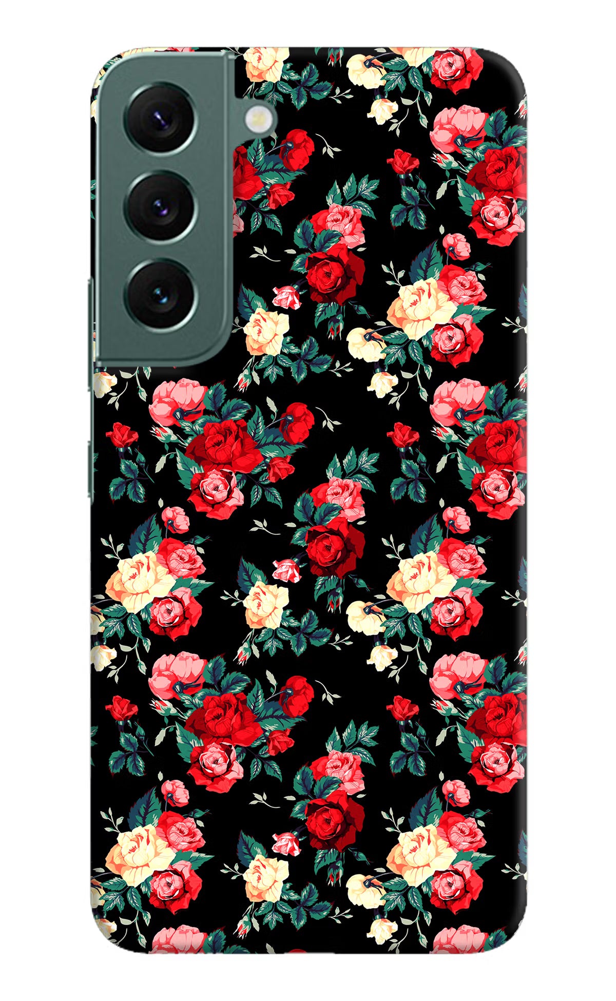 Rose Pattern Samsung S22 Hard Case Back Cover by Casekaro