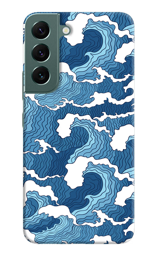 Blue Waves Samsung S22 Hard Case Back Cover by Casekaro