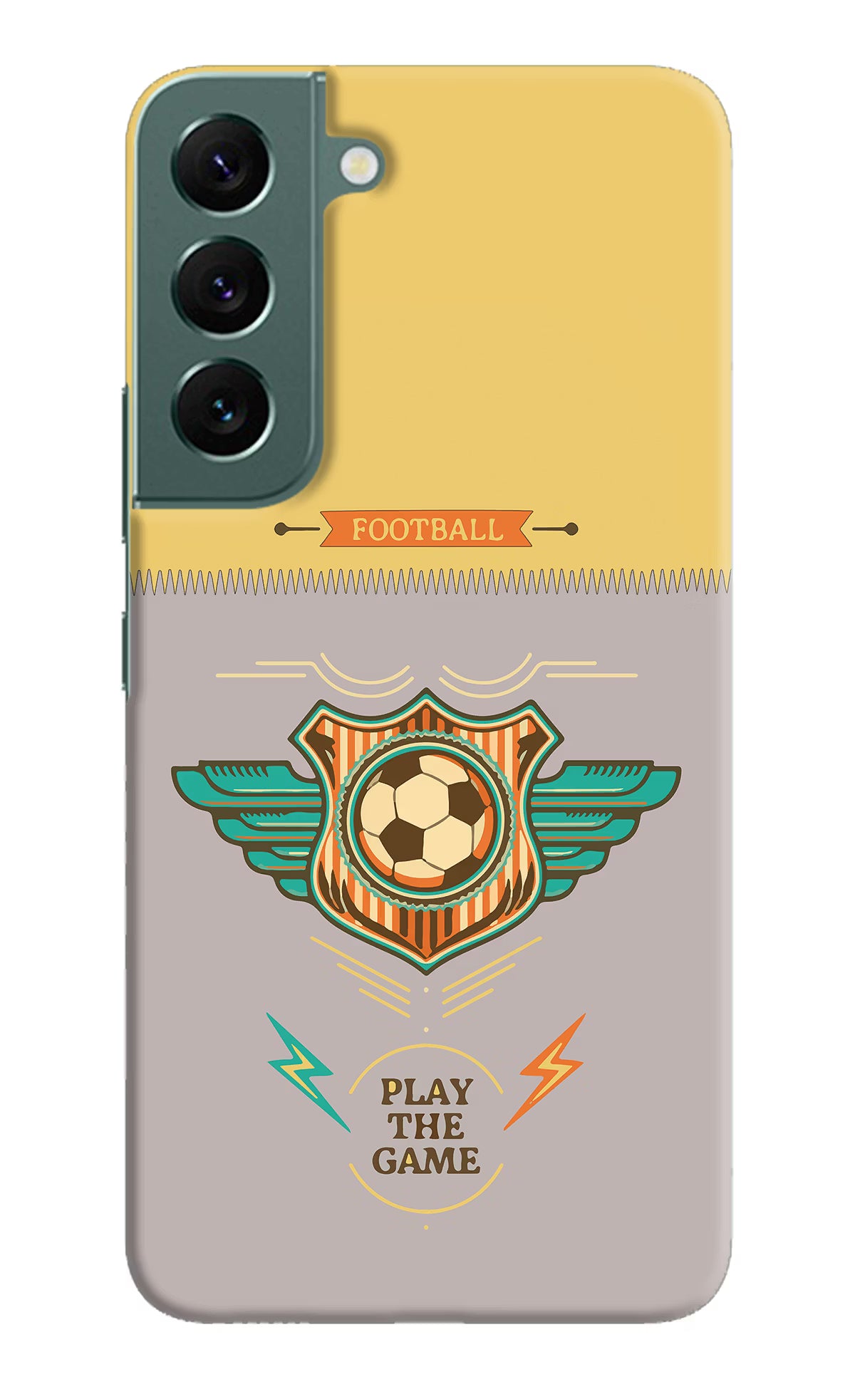 Football Samsung S22 Hard Case Back Cover by Casekaro