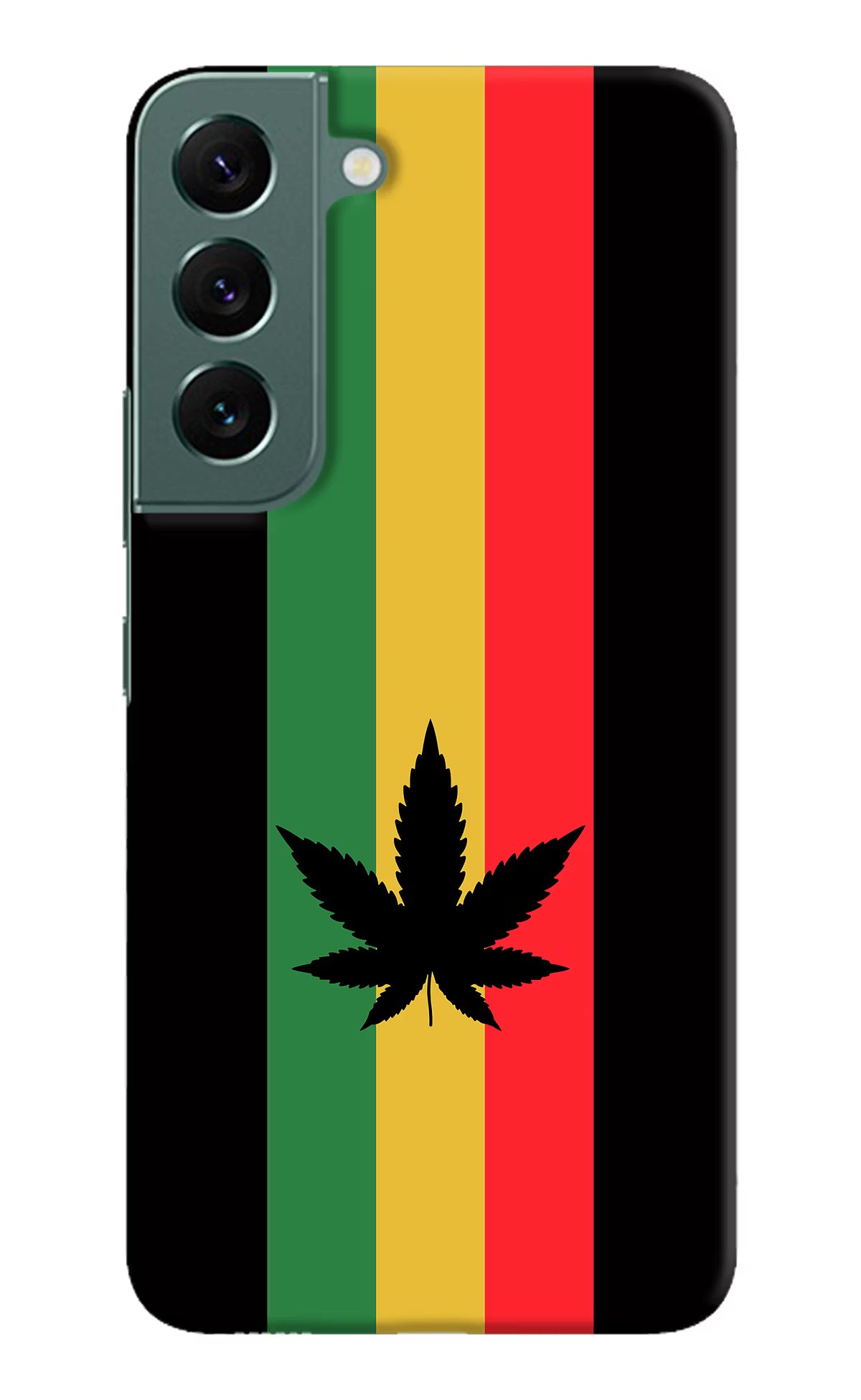 Weed Flag Samsung S22 Hard Case Back Cover by Casekaro
