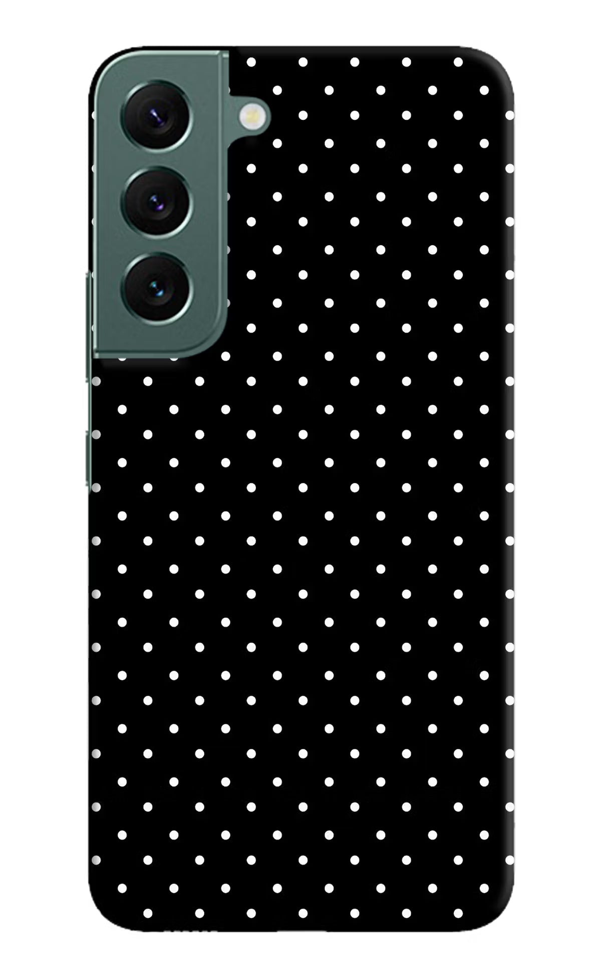 White Dots Samsung S22 Hard Case Back Cover by Casekaro
