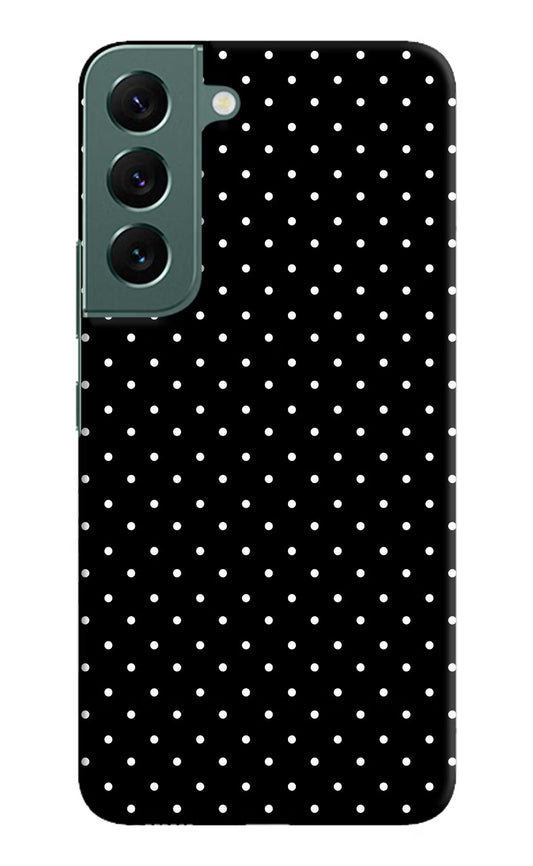 White Dots Samsung S22 Hard Case Back Cover by Casekaro