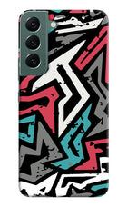 Geometric Graffiti Samsung S22 Hard Case Back Cover by Casekaro
