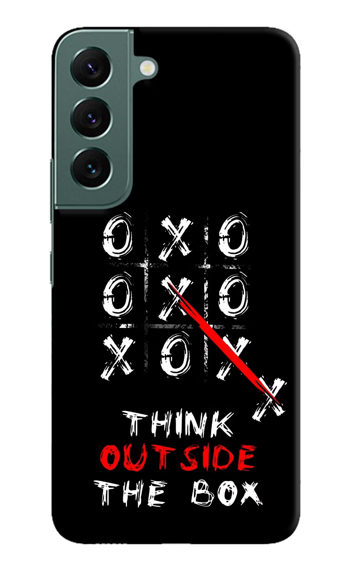 Think out of the BOX Samsung S22 Hard Case Back Cover by Casekaro