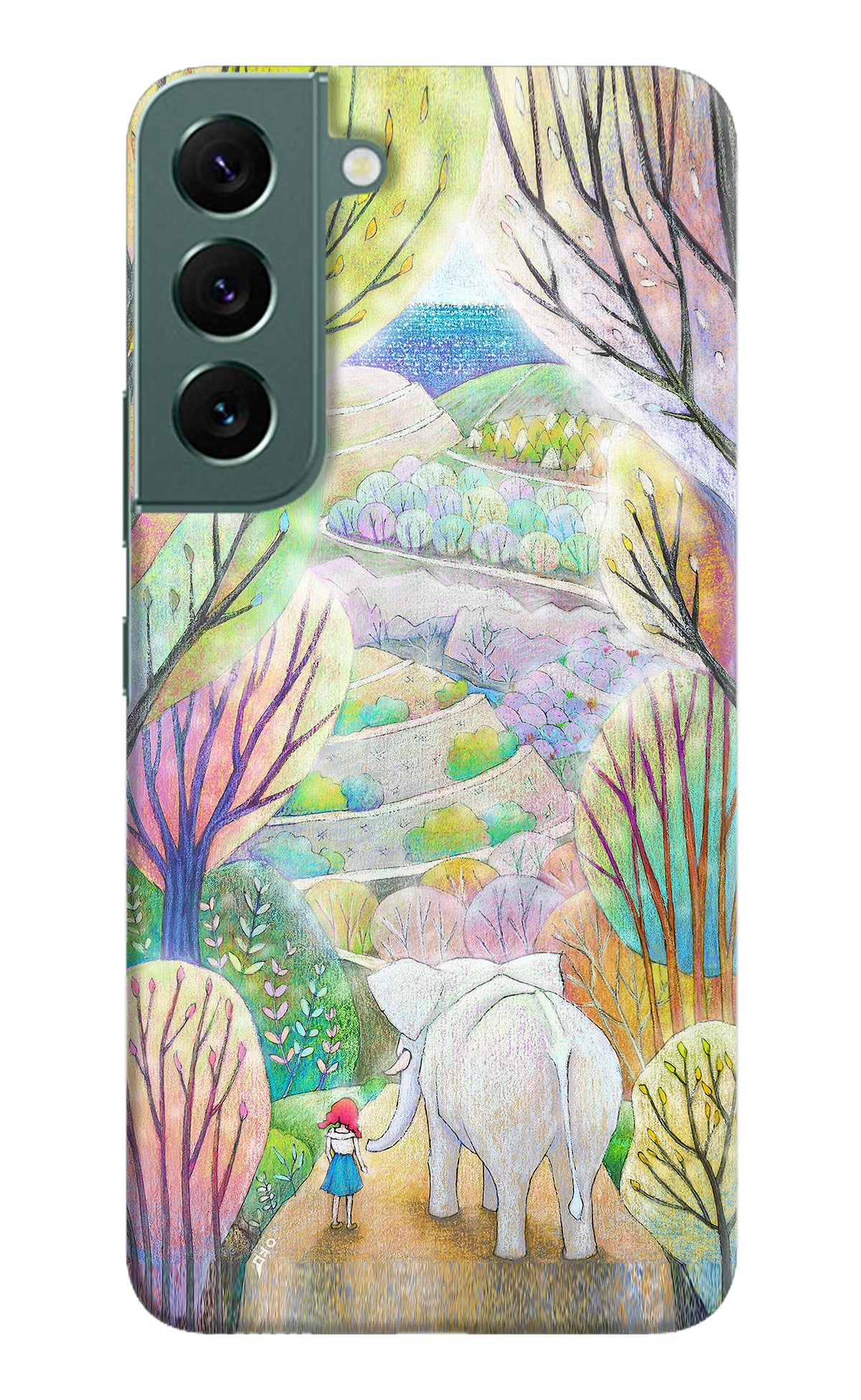 Nature Painting Samsung S22 Hard Case Back Cover by Casekaro