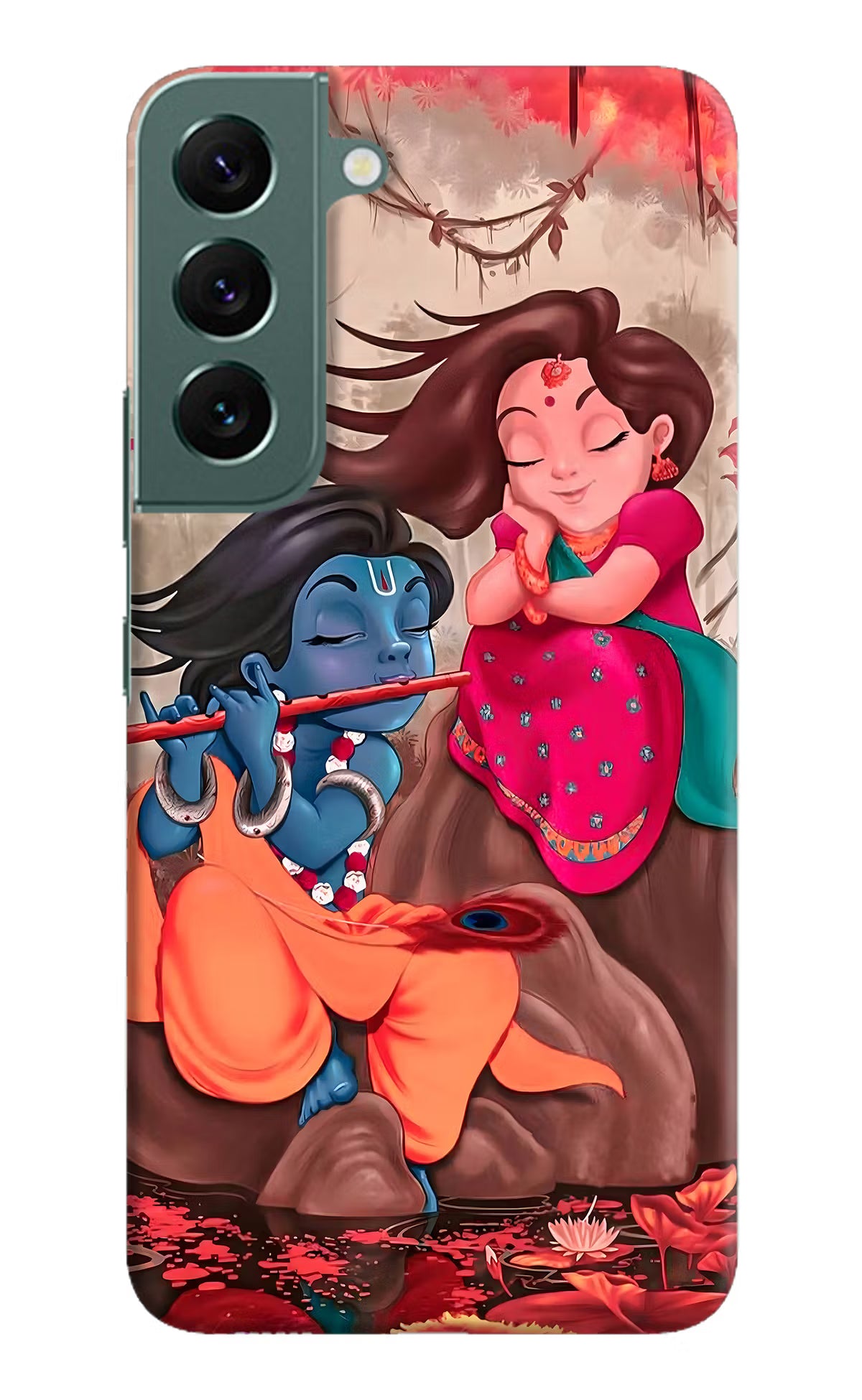 Radhe Krishna Samsung S22 Hard Case Back Cover by Casekaro