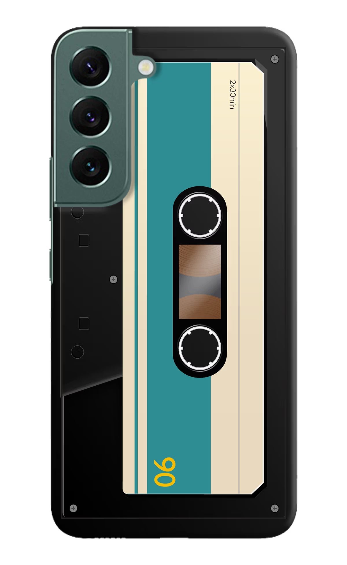 Cassette Samsung S22 Hard Case Back Cover by Casekaro