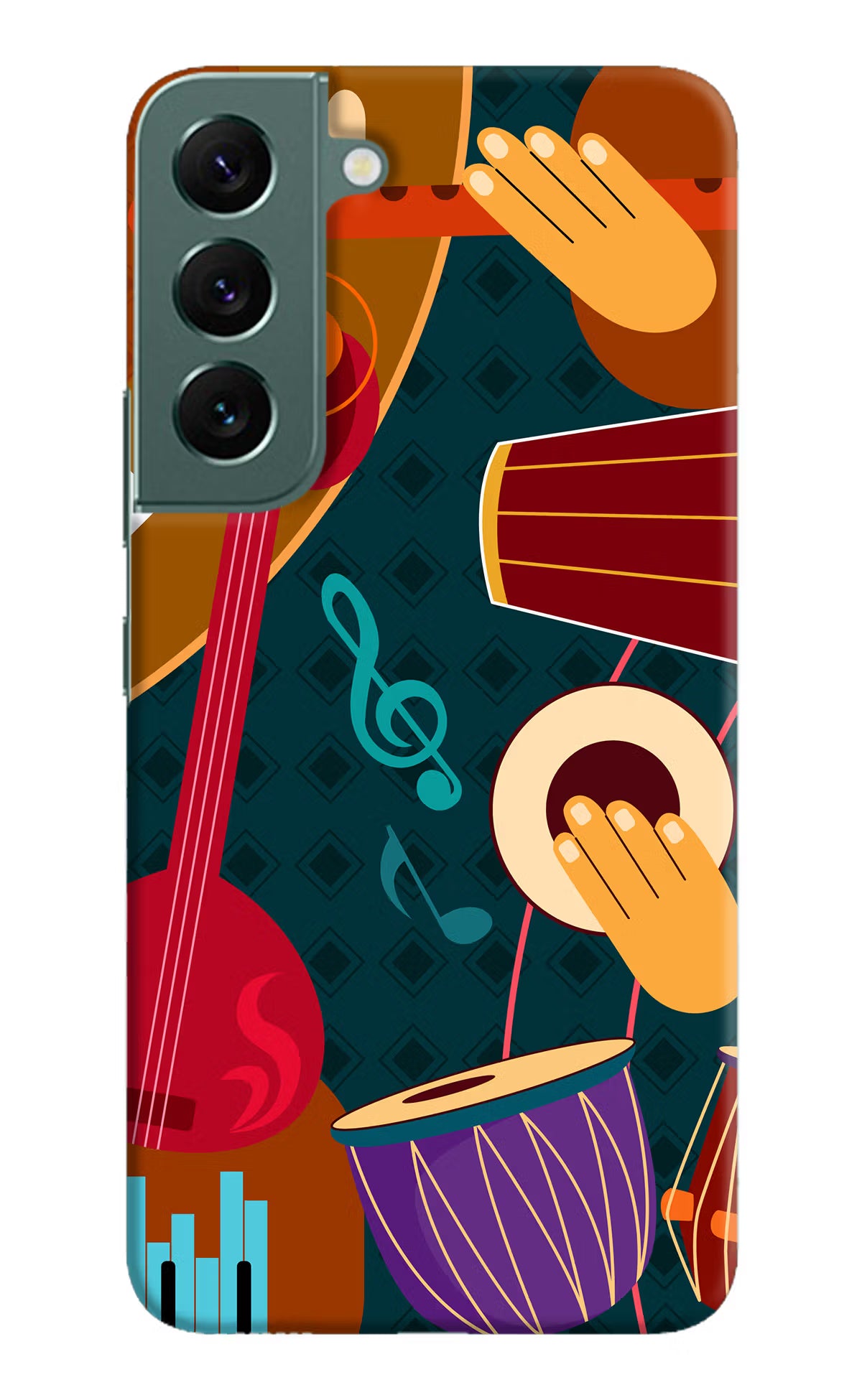 Music Instrument Samsung S22 Hard Case Back Cover by Casekaro
