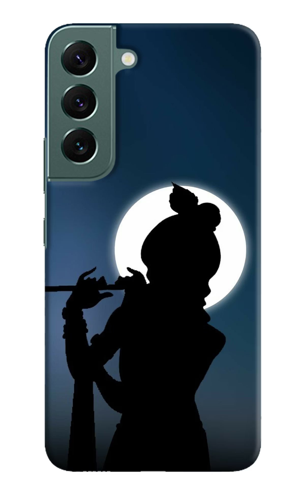 Shri Krishna Silhouette Samsung S22 Hard Case Back Cover by Casekaro