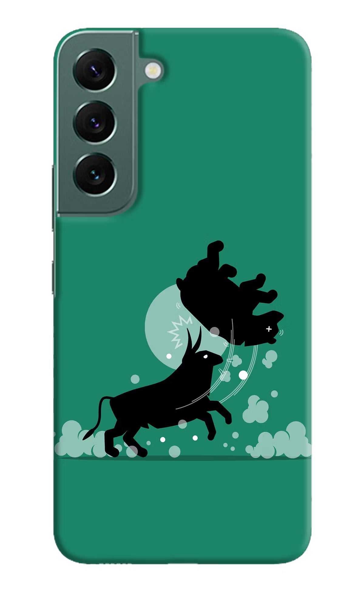 Bull Conqueror Samsung S22 Hard Case Back Cover by Casekaro