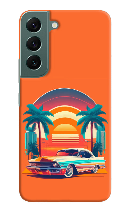 Palm Drive 80s Samsung S22 Hard Case Back Cover by Casekaro